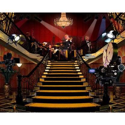 Gatsby Movie Set Backdrop, Roaring 20's, Vintage Flapper, Photo Booth Alba Backgrounds