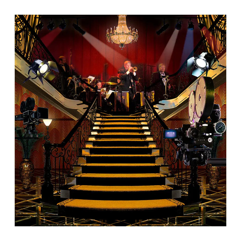 Gatsby Movie Set Backdrop, Roaring 20's, Vintage Flapper, Photo Booth Alba Backgrounds
