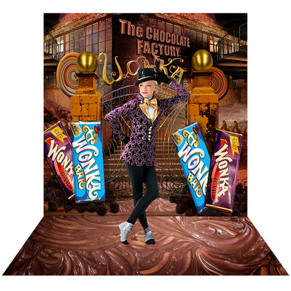 Willy Wonka Chocolate Factory Gates Photo Backdrop