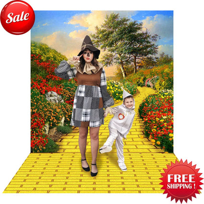 Wizard of Oz Yellow Brick Road Photo Background Alba Backgrounds