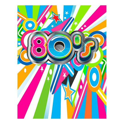 80s Step Back In Time Photography Backdrop - Basic 8  x 10  
