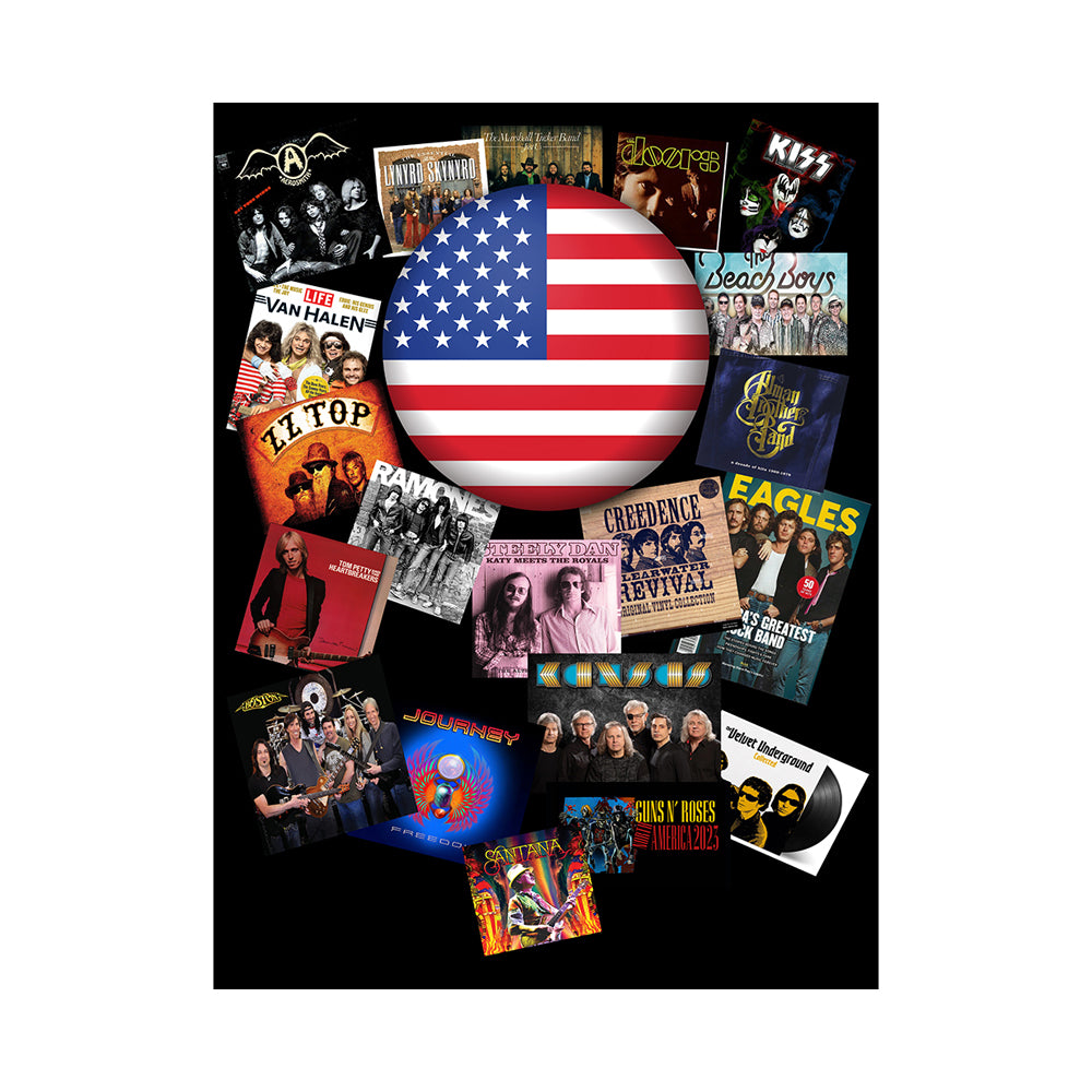 American Rock Party Photography Backdrop