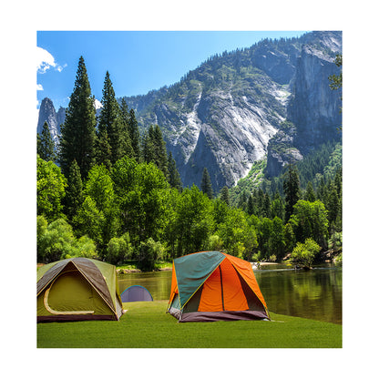 Camping By The Lake Photography Backdrop