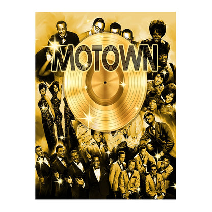 Motown Gold Photo Backdrop Banner - Basic 6  x 8  
