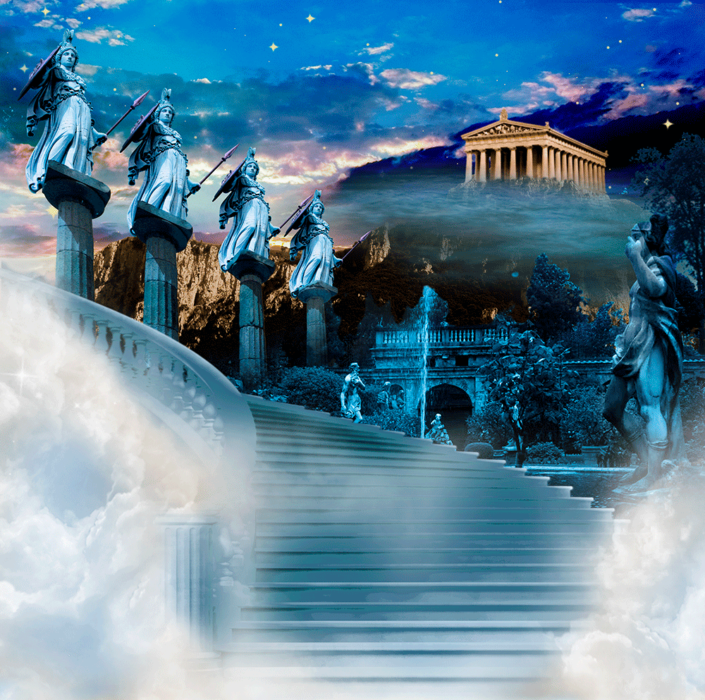 Mount Olympus, Dwelling Place of the Gods Photography Backdrop