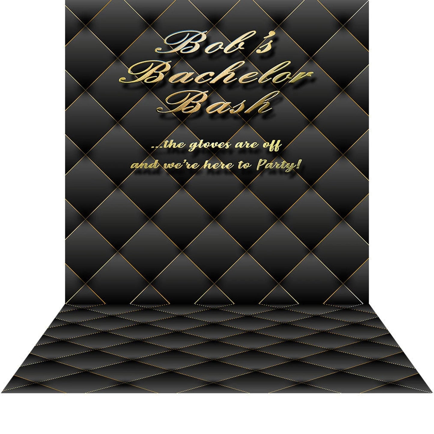 Gold Black Curtain Backdrop for Photography Background