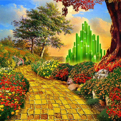 Wizard of Oz Yellow Brick Road Photo Backdrop - Pro 10  x 10  