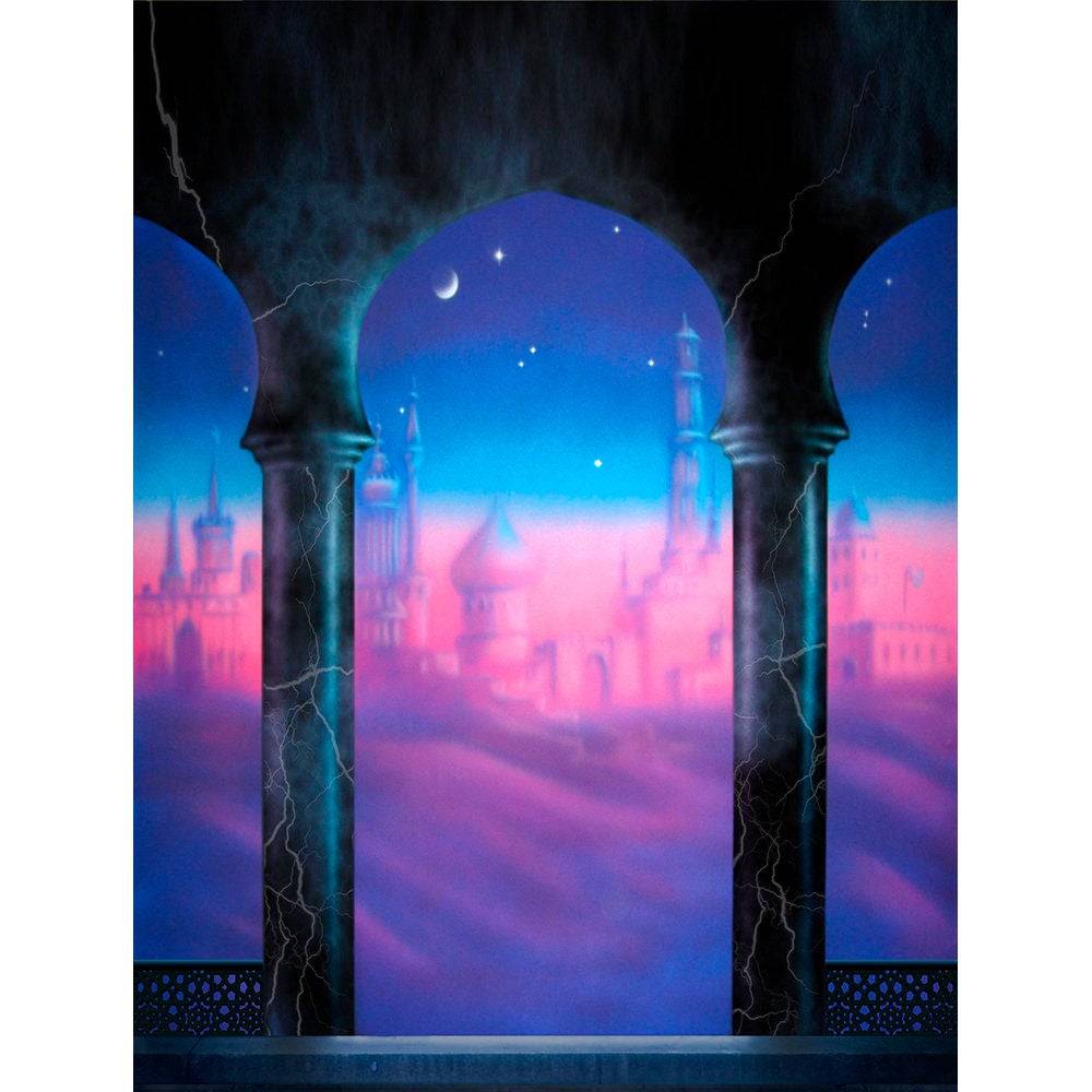 Aladdin Balcony Photo Backdrop - Basic 8  x 10  