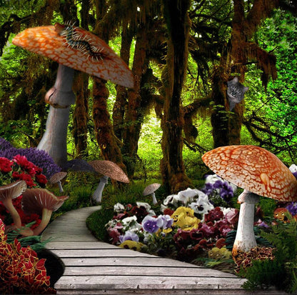 Alice in Wonderland Wood Path Photo Backdrop - Pro 10  x 8  