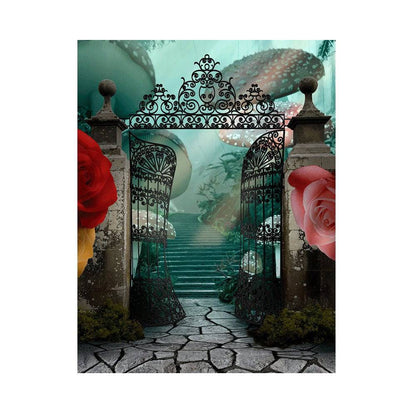 Alice in Wonderland Photo Backdrop Backgrounds - Basic 5.5  x 6.5  
