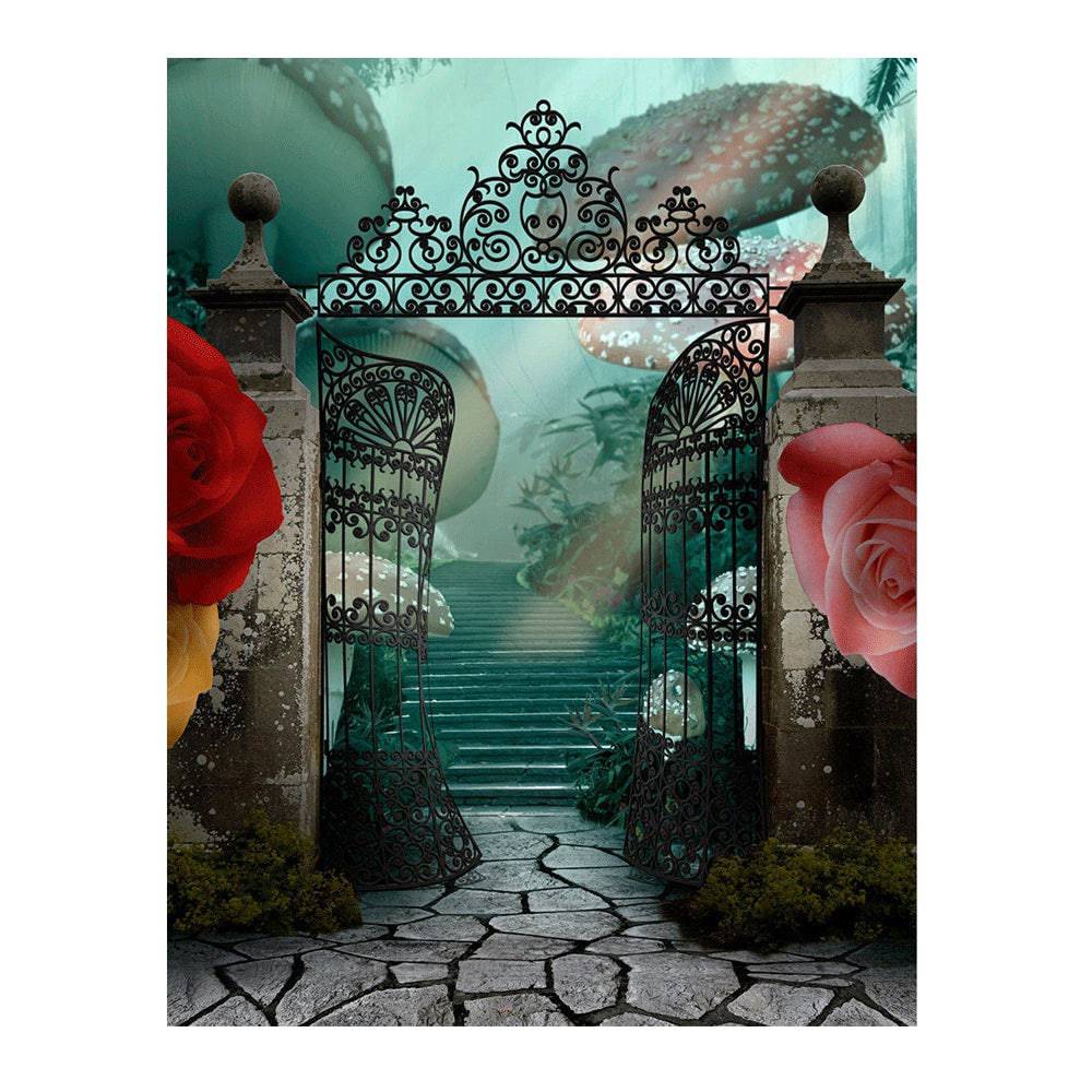 Alice in Wonderland Photo Backdrop Backgrounds - Pro 6  x 8  