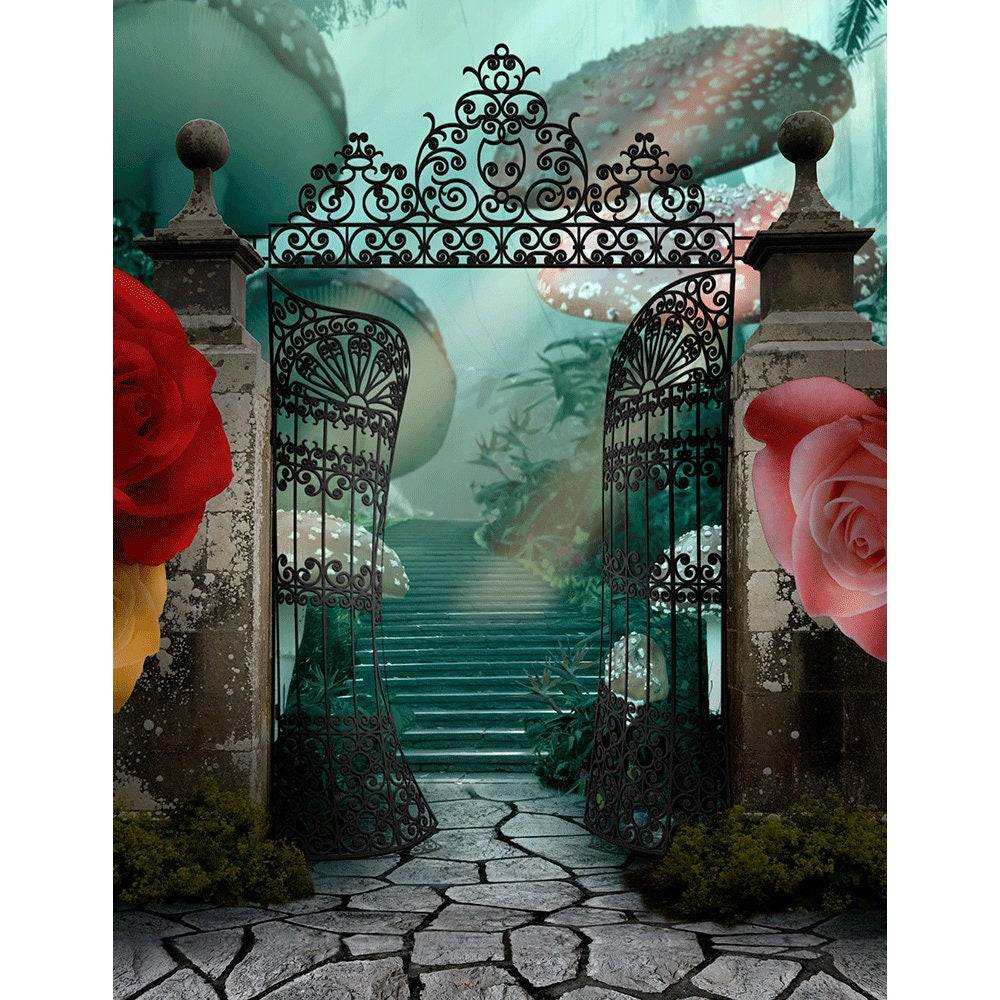 Alice in Wonderland Photo Backdrop Backgrounds - Pro 8  x 10  