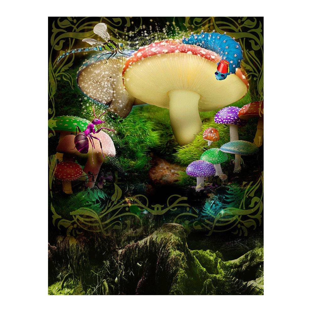 Alice in Wonderland Woods Photo Backdrop Backgrounds - Basic 10 x 8