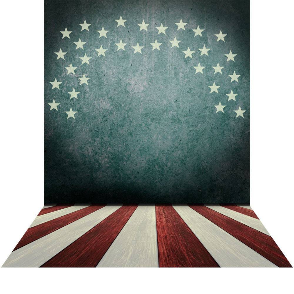 American Flag Stars and Stripes Backdrop