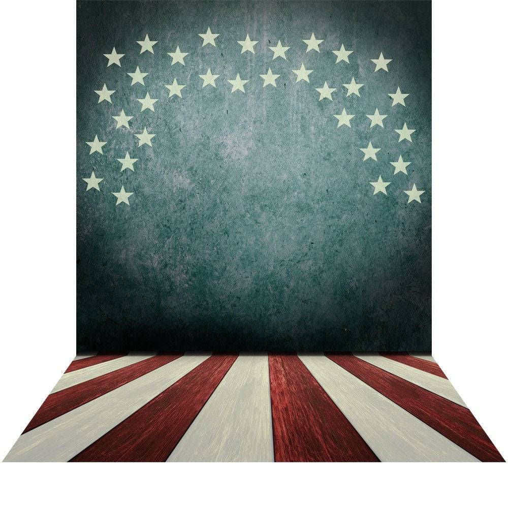 American Flag Backdrop Stars and Stripes for the Fourth of July - Pro 9 x 16