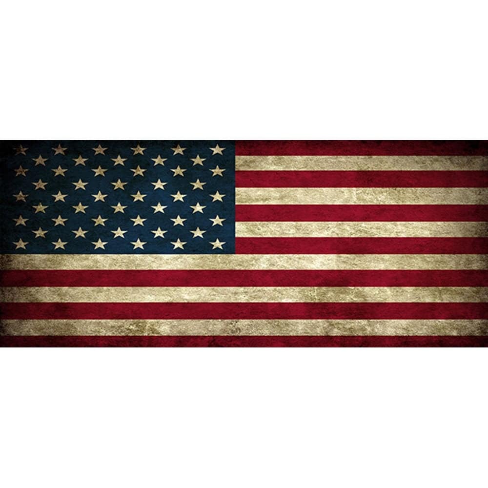 American Flag Fourth of July Backdrop, Stars and Stripes, Fireworks, Parade, Party Decor for an Americana 4th of July Photo Booth - Basic 16 x 8