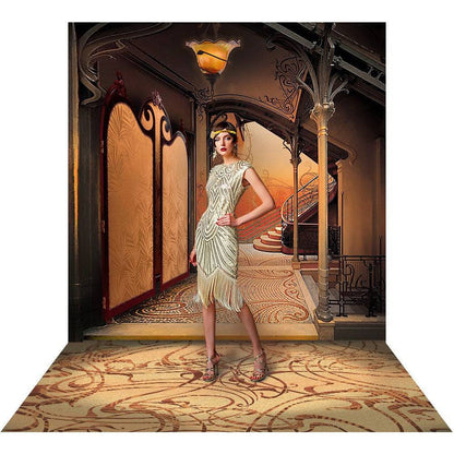 20's Art Nouveau Photo Backdrop, Background