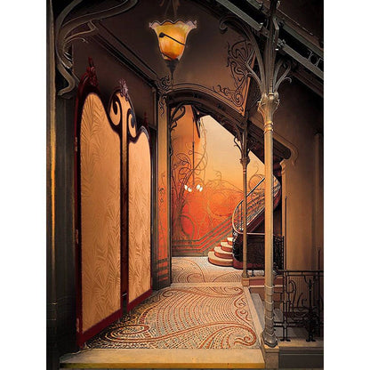 20's Art Nouveau Photo Backdrop - Basic 8  x 10  