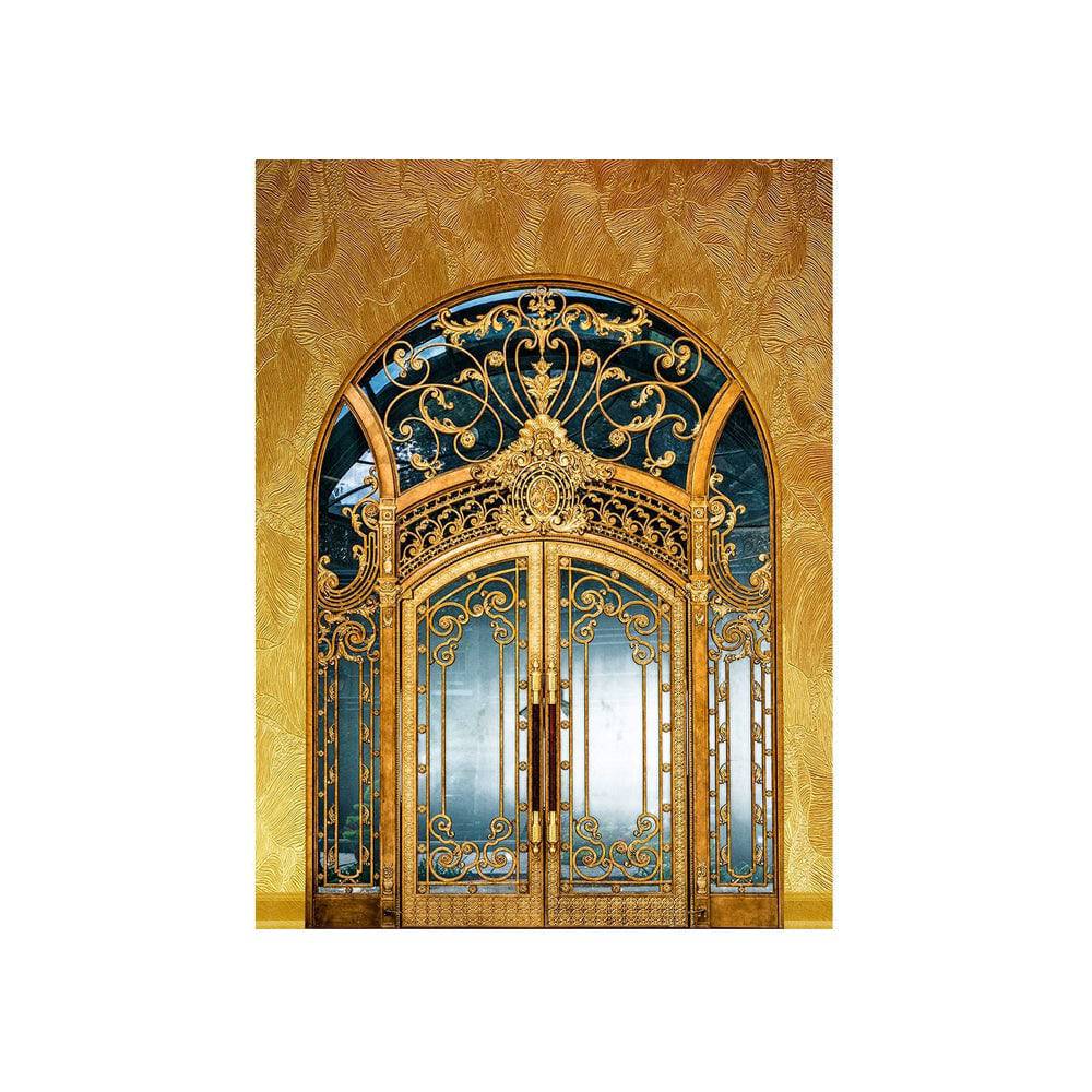 Gold Art Nouveau Interior Photo Backdrop - Basic 4.4  x 5  