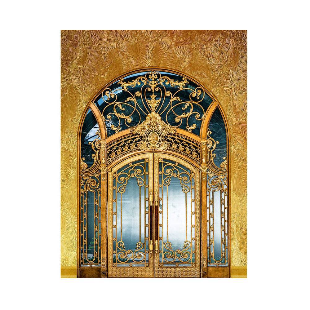 Gold Art Nouveau Interior Photo Backdrop - Basic 5.5  x 6.5  