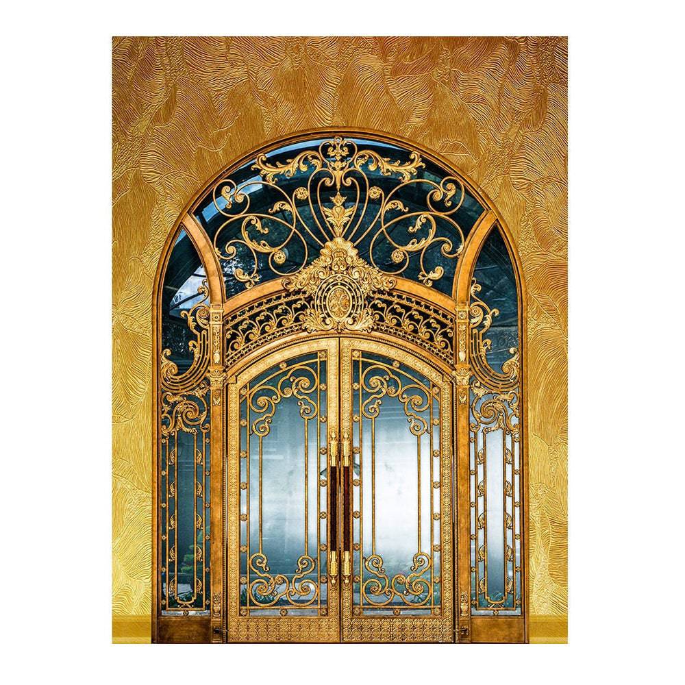 Gold Art Nouveau Interior Photo Backdrop - Basic 6  x 8  