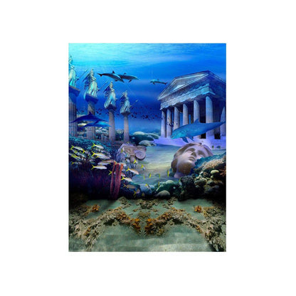 Lost City Of Atlantis Underwater Backdrop - Basic 4.4  x 5  