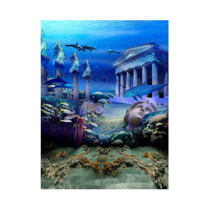 Lost City Of Atlantis Underwater Backdrop - Basic 5.5  x 6.5  