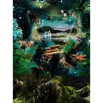 Enchanted Jungle Photo Booth Backdrop - Basic 8  x 10  