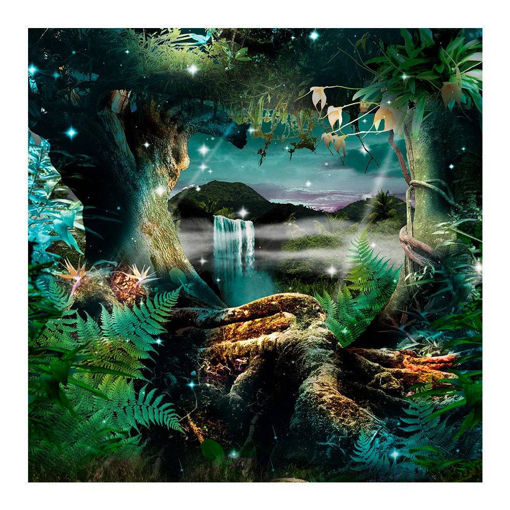 Enchanted Jungle Photo Booth Backdrop