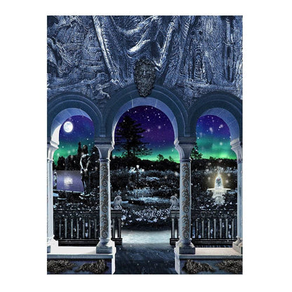 Medieval Enchanted Castle Photo Backdrop - Basic 6  x 8  