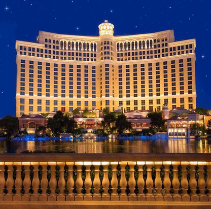 Bellagio Hotel, Las Vegas Backdrop, The Strip, Gardens, Fountains, Lucky Backdrop, Winning Backdrop, Promenade, Photo Backdrop - Pro 10 x 8