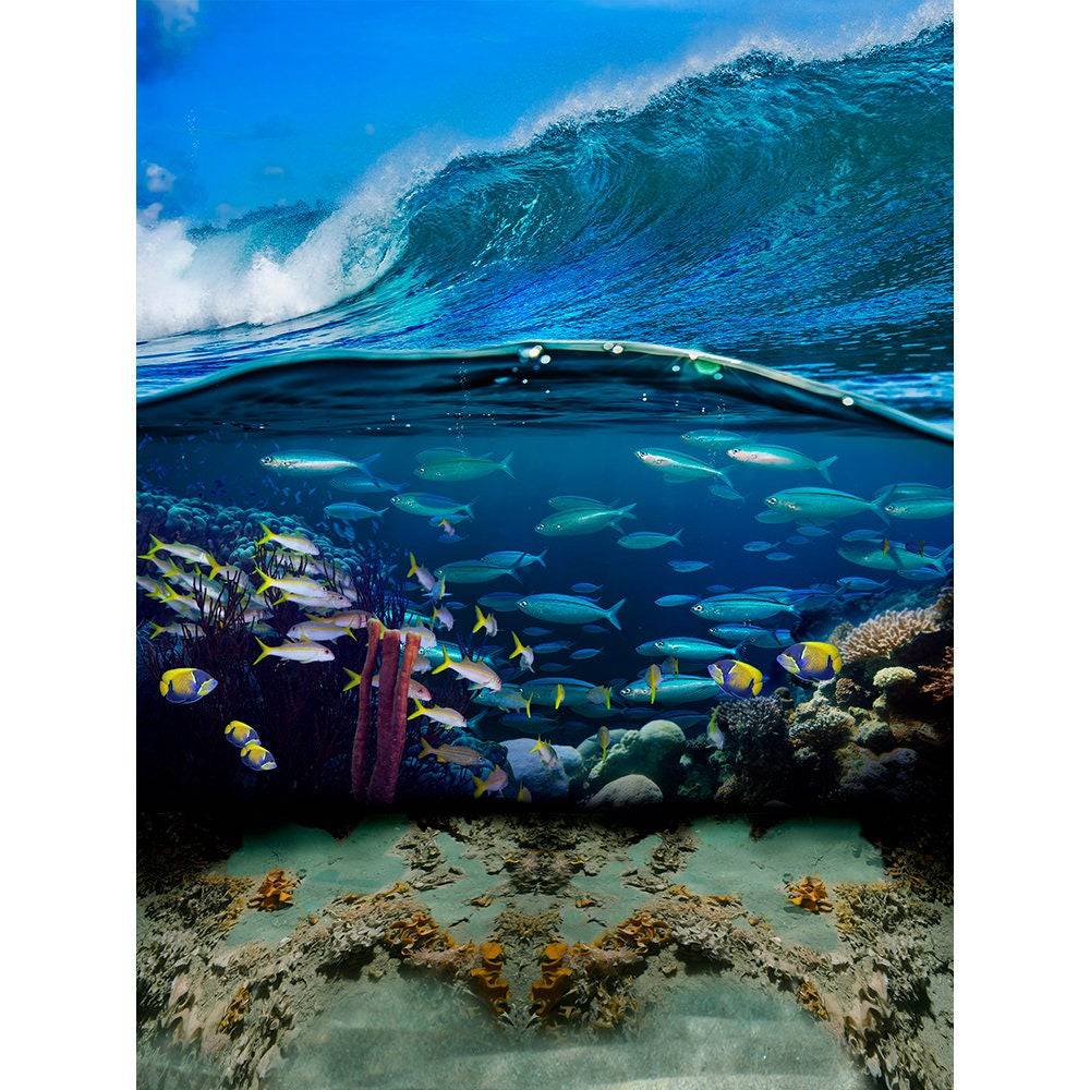 Fish Under The Sea Photo Backdrop - Pro 8  x 10  