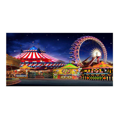Amusement Park On The Boardwalk Photo Backdrop - Basic 16  x 8  