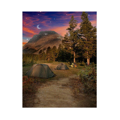 Camping in the Great Outdoors Photography Backdrop - Basic 5.5  x 6.5  