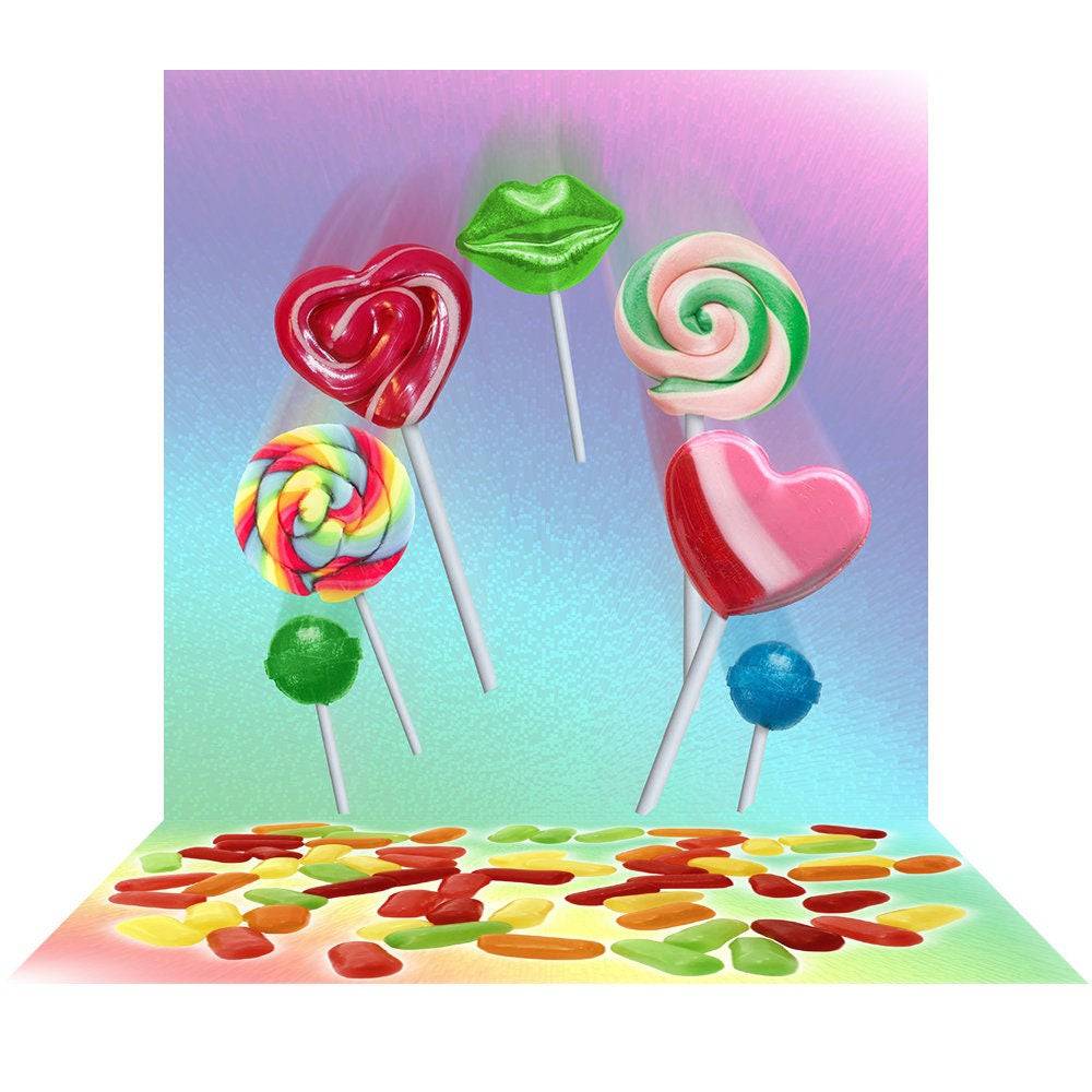 Lollipop Love Photo Backdrop Background