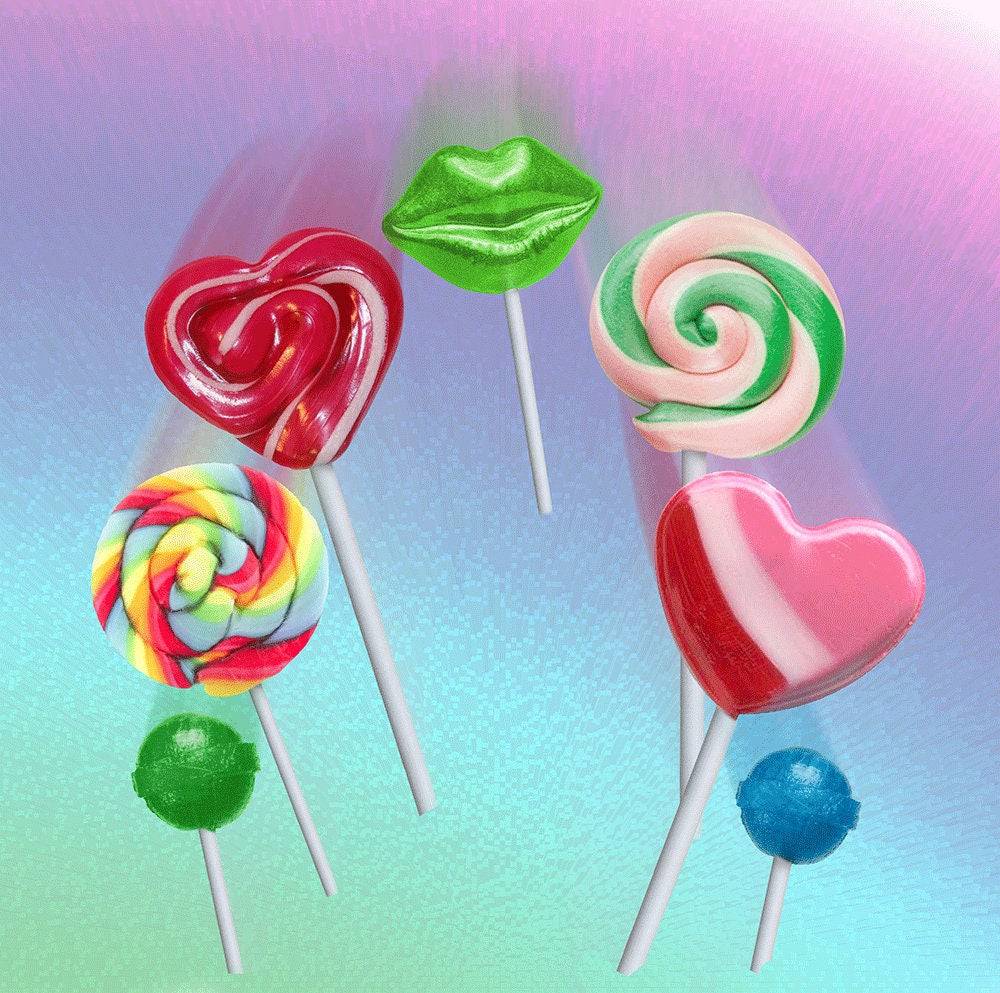 Lollipop Love Photo Backdrop - Basic 10  x 8  