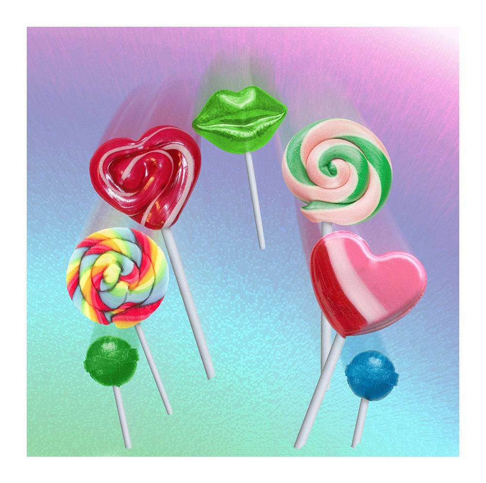 Lollipop Love Photo Backdrop - Basic 8  x 8  