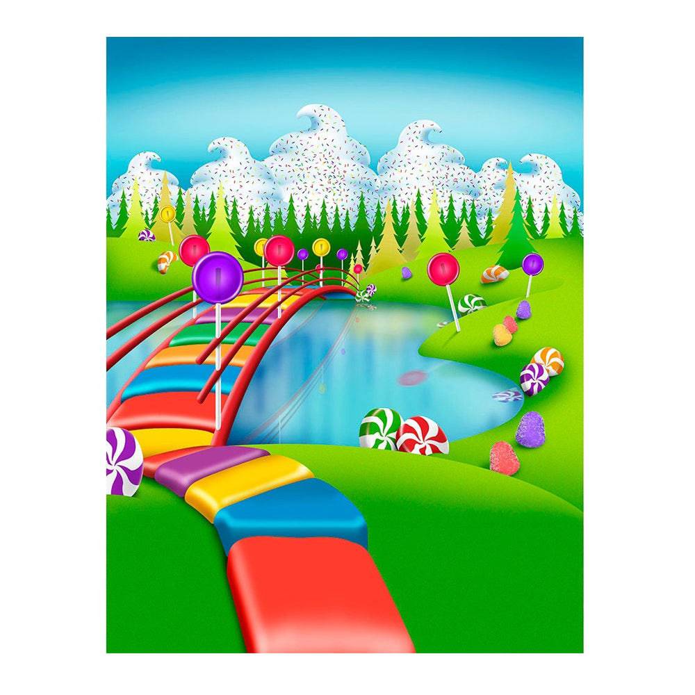 Candy Land In Spring Photo Backdrop - Basic 6  x 8  