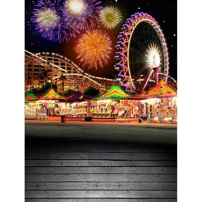 Carnival Fireworks Photo Backdrop - Basic 8  x 10  