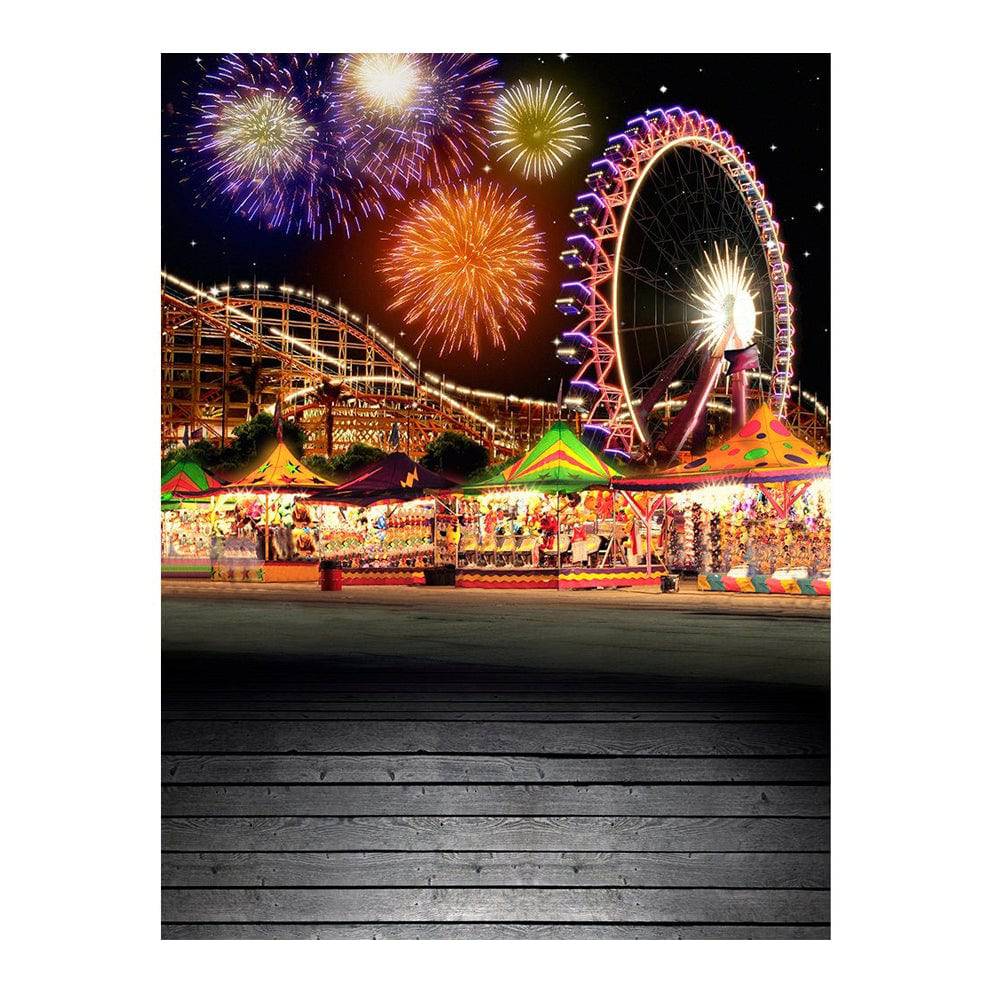 Carnival Fireworks Photo Backdrop - Pro 6  x 8  