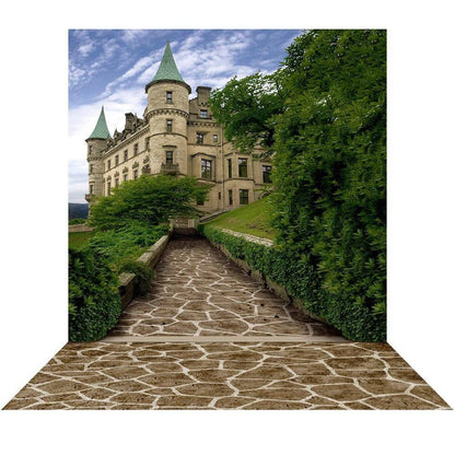 Stone Path to Castle Photo Backdrop - Pro 9  x 16  