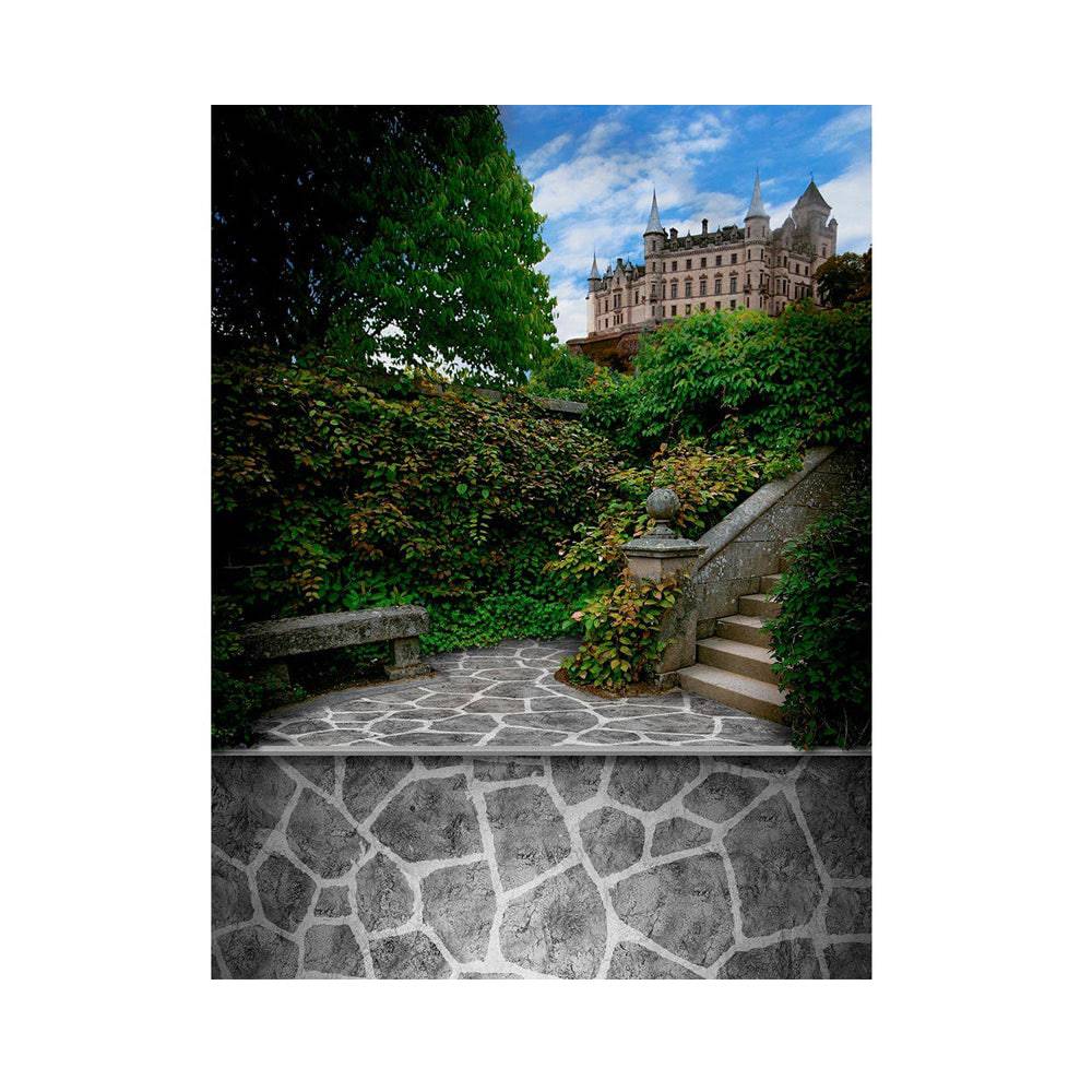 Castle Steps Photography Backdrop - Basic 5.5  x 6.5  