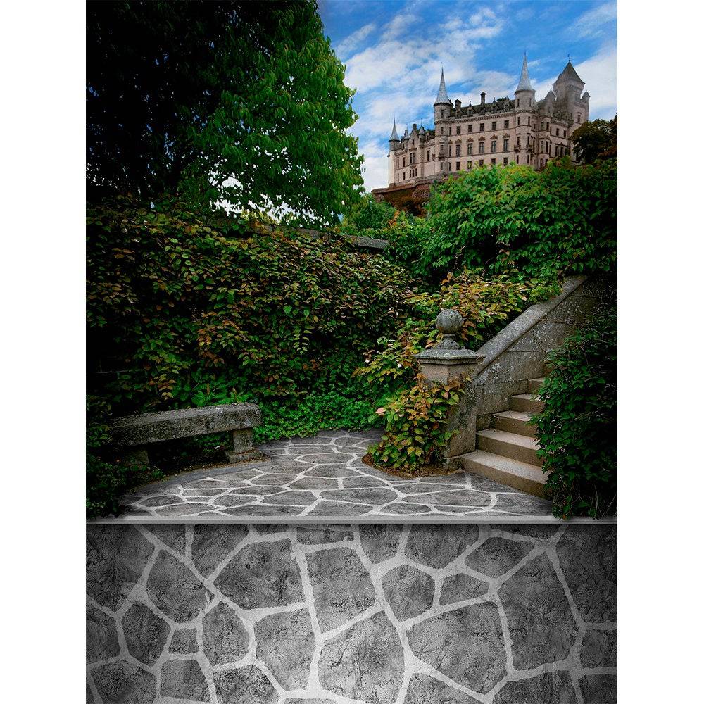 Castle Steps Photo Backdrop - Basic 8  x 10  