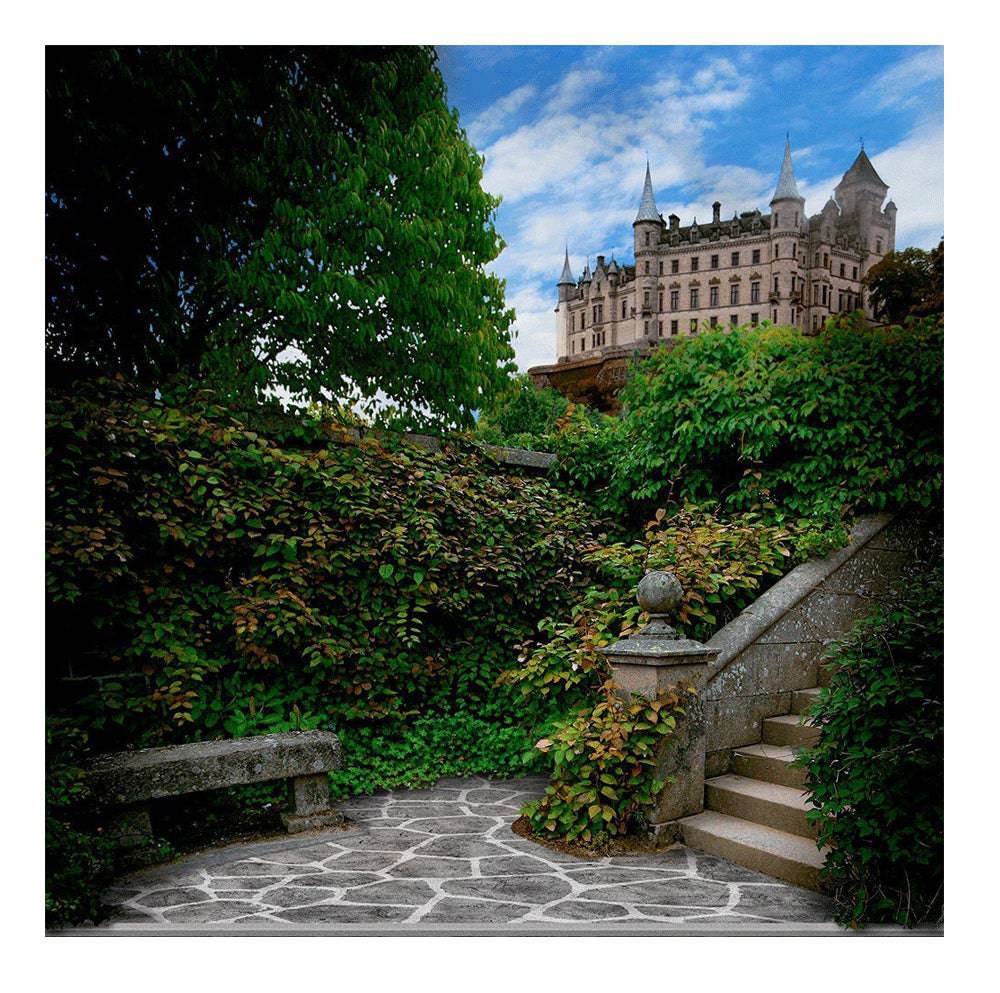 Castle Steps Photo Backdrop - Basic 8  x 8  