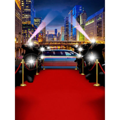 Chicago Red Carpet Paparazzi Photography Backdrop - Pro 8  x 10  