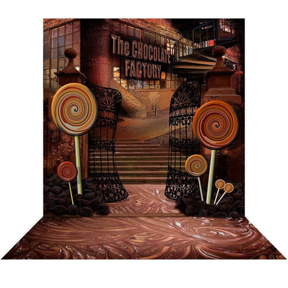 Chocolate Factory Photography Backdrop - Basic 8  x 16  