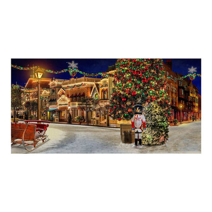 Christmas Holiday On The Town Photography Backdrop - Pro 16  x 9  