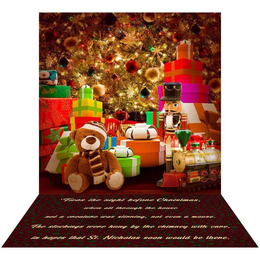 Christmas Gifts Photo Backdrop - Basic 8  x 16  