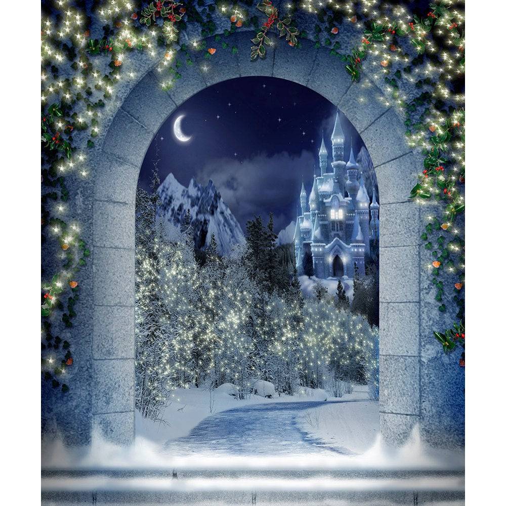 Magical Christmas Kingdom Photo Backdrop - Basic 8  x 10  