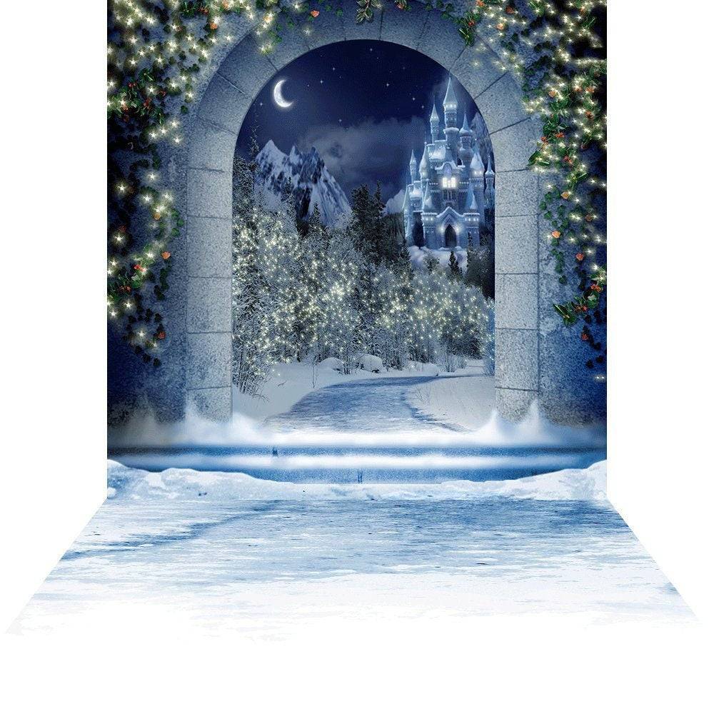Magical Christmas Kingdom Photo Backdrop - Basic 8  x 16  